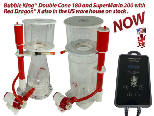 Royal Exclusiv Bubble King Double Cone skimmers with Red Dragon<sup>®</sup> X pump